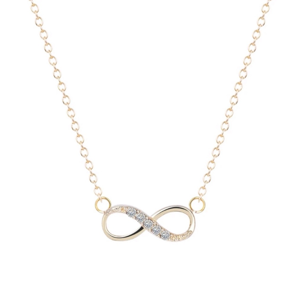 🆕 3$15 Petite Gem Infinity Necklace - Picture 2 of 6